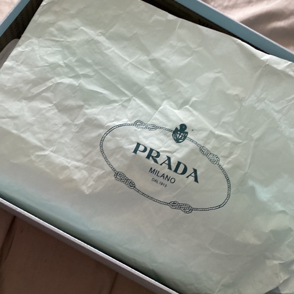 Blue with white sole prada platform sneaker shoe - Picture 4 of 4